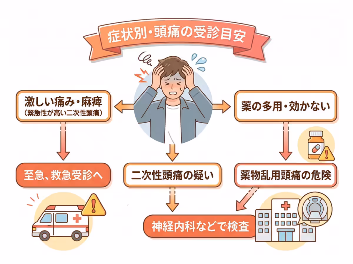 症状別・頭痛の受信目安