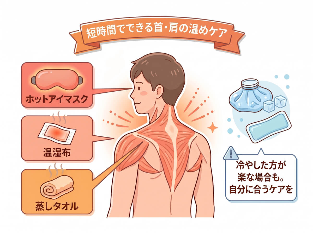 短時間でできる首・肩の温めケア