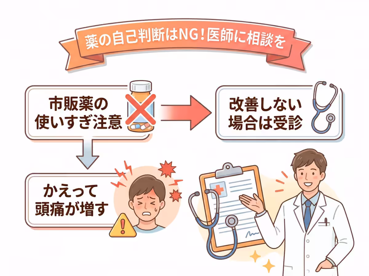 薬の自己判断はNG！医師に相談を
