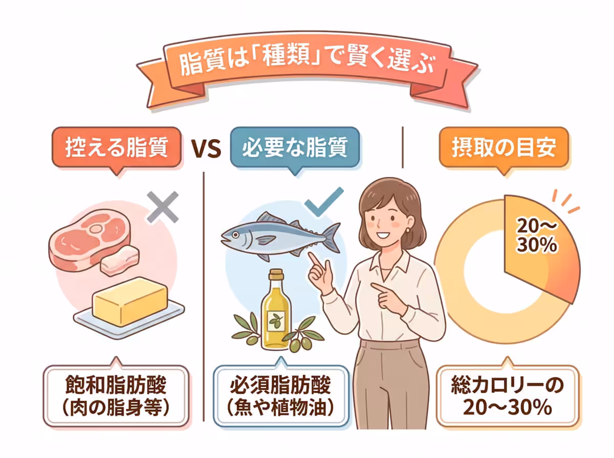脂質は「種類」で賢く選ぶ