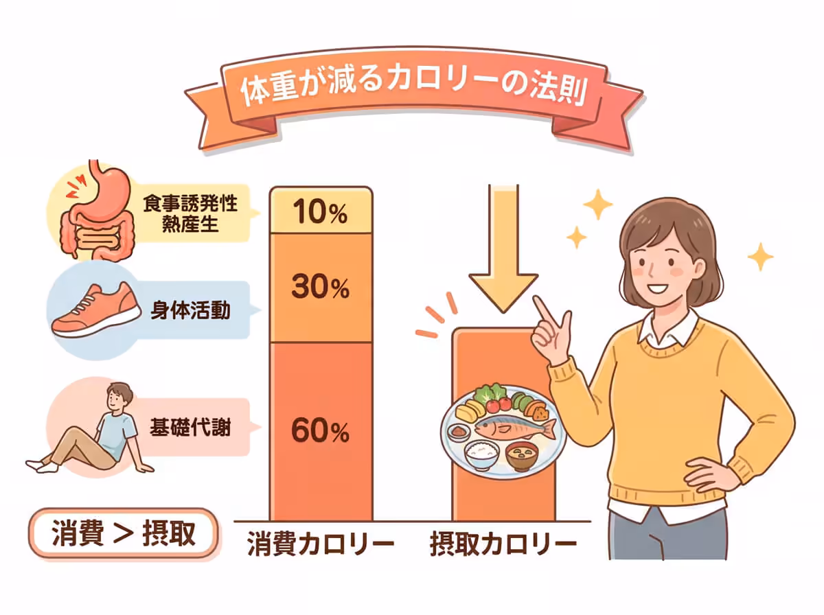 体重が減るカロリーの法則