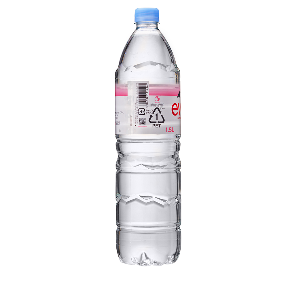 evianミネラルウォーター ペットボトル 1500ml