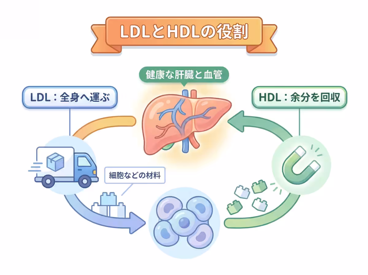 LDLとHDLの役割