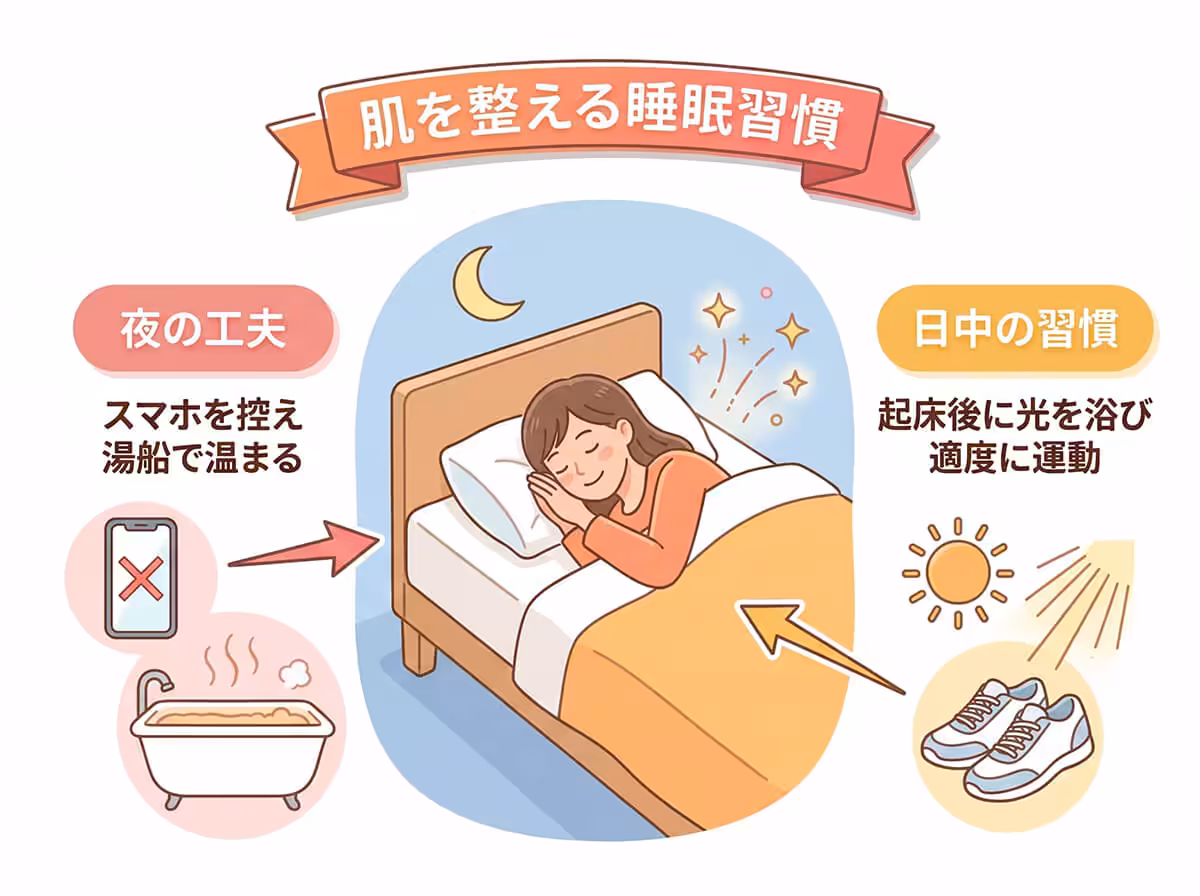 肌を整える睡眠習慣