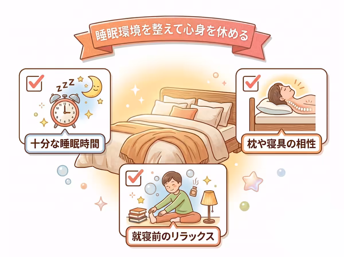 睡眠環境を整えて心身を休める