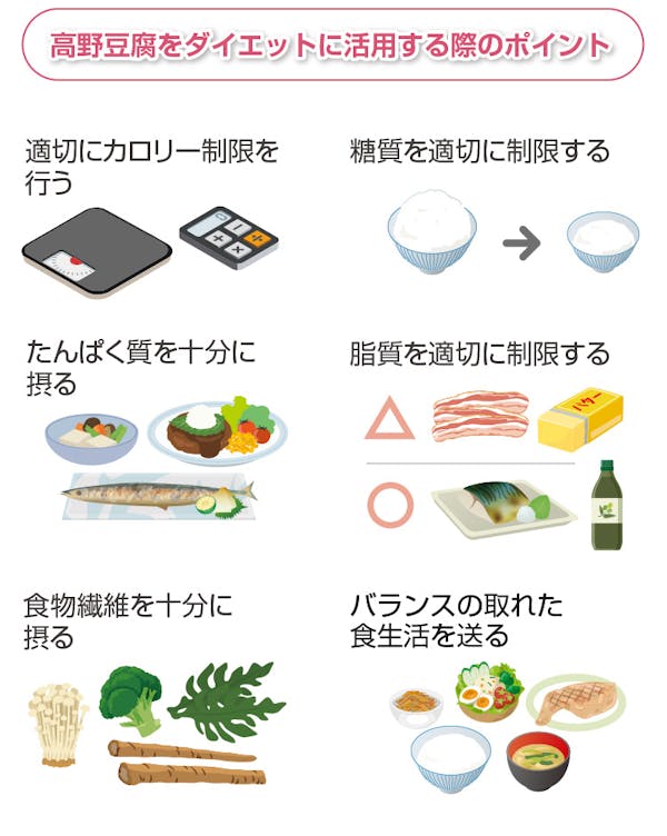 高野豆腐をダイエットポイント