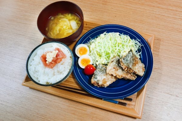 竜田揚げメインの和食