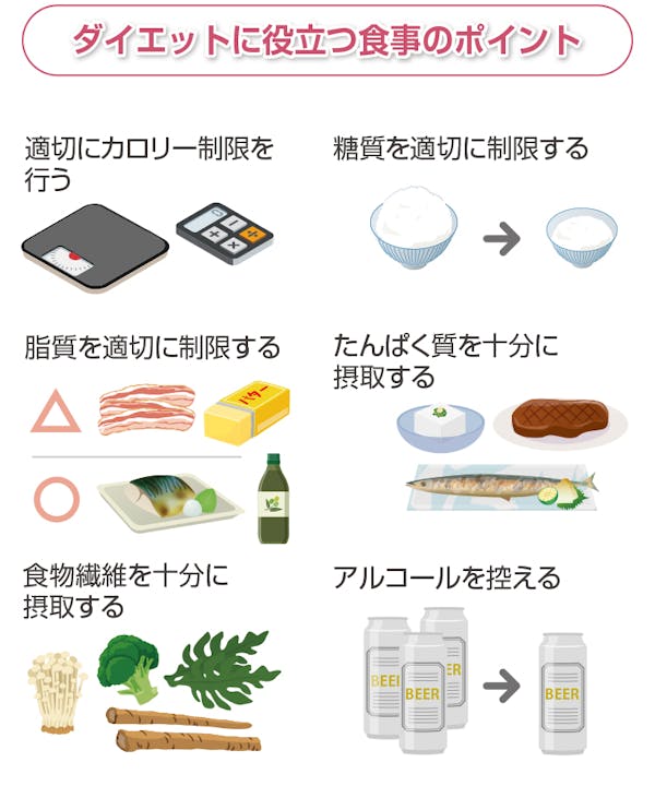ダイエットに役立つ食事のポイント