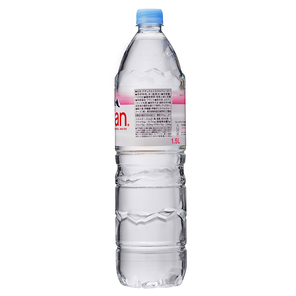 evianミネラルウォーター ペットボトル 1500ml