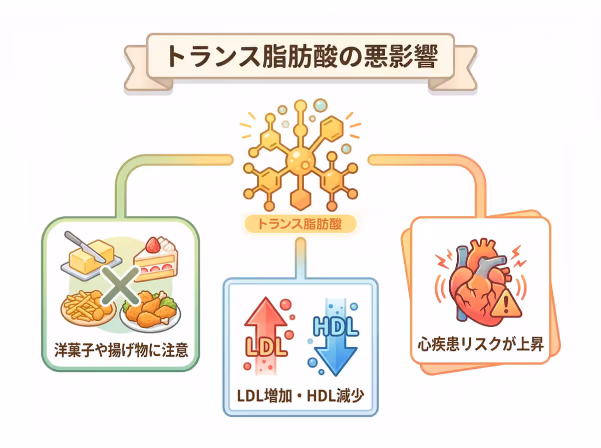 トランス脂肪酸の悪影響
