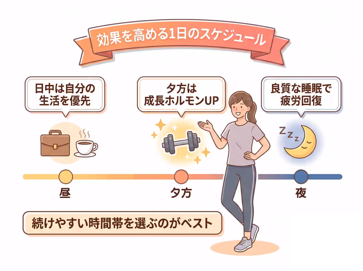 効果を高める1日のスケジュール