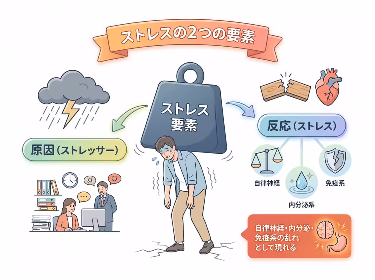 ストレスの2つの要素