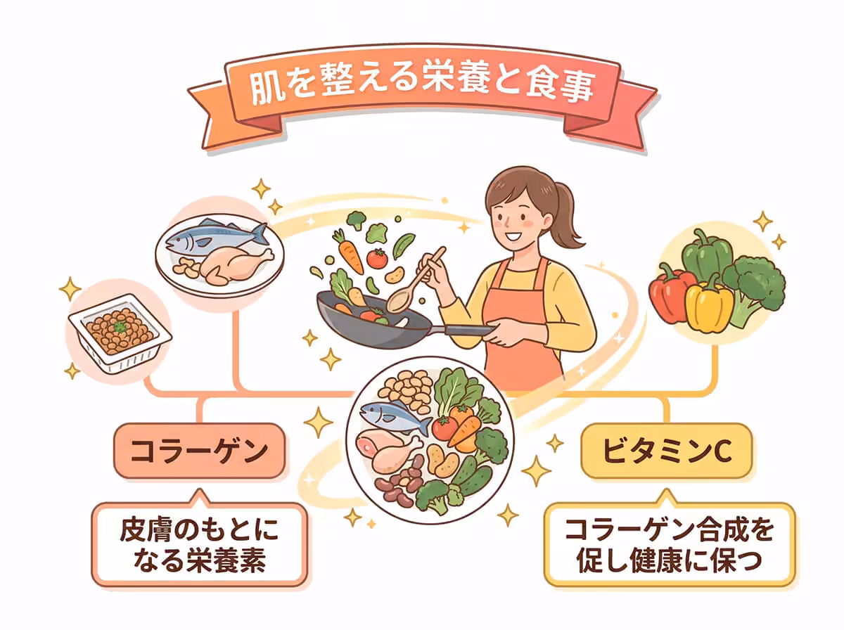 肌を整える栄養と食事