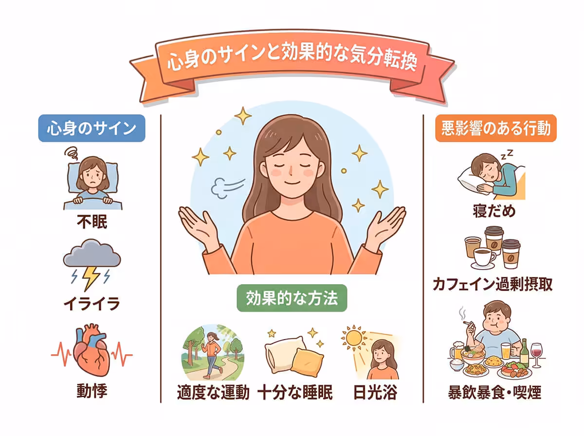 心身のサインと効果的な気分転換