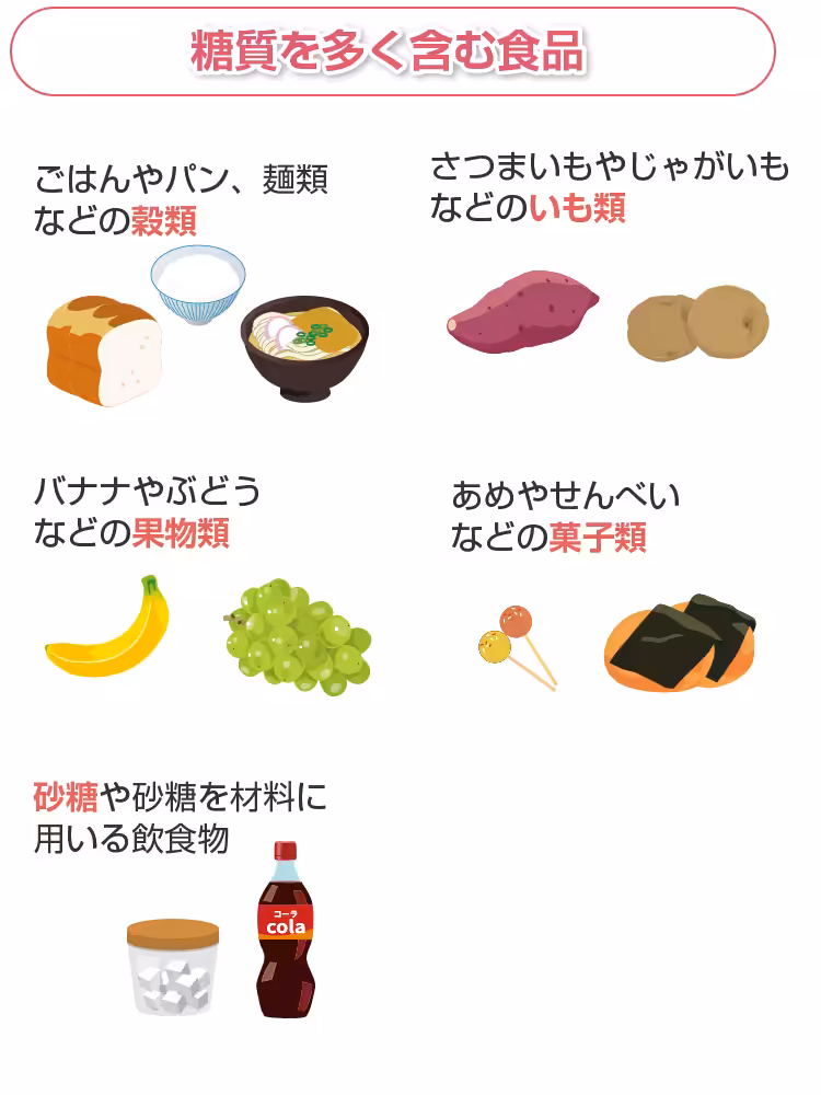 糖質を多く含む食品