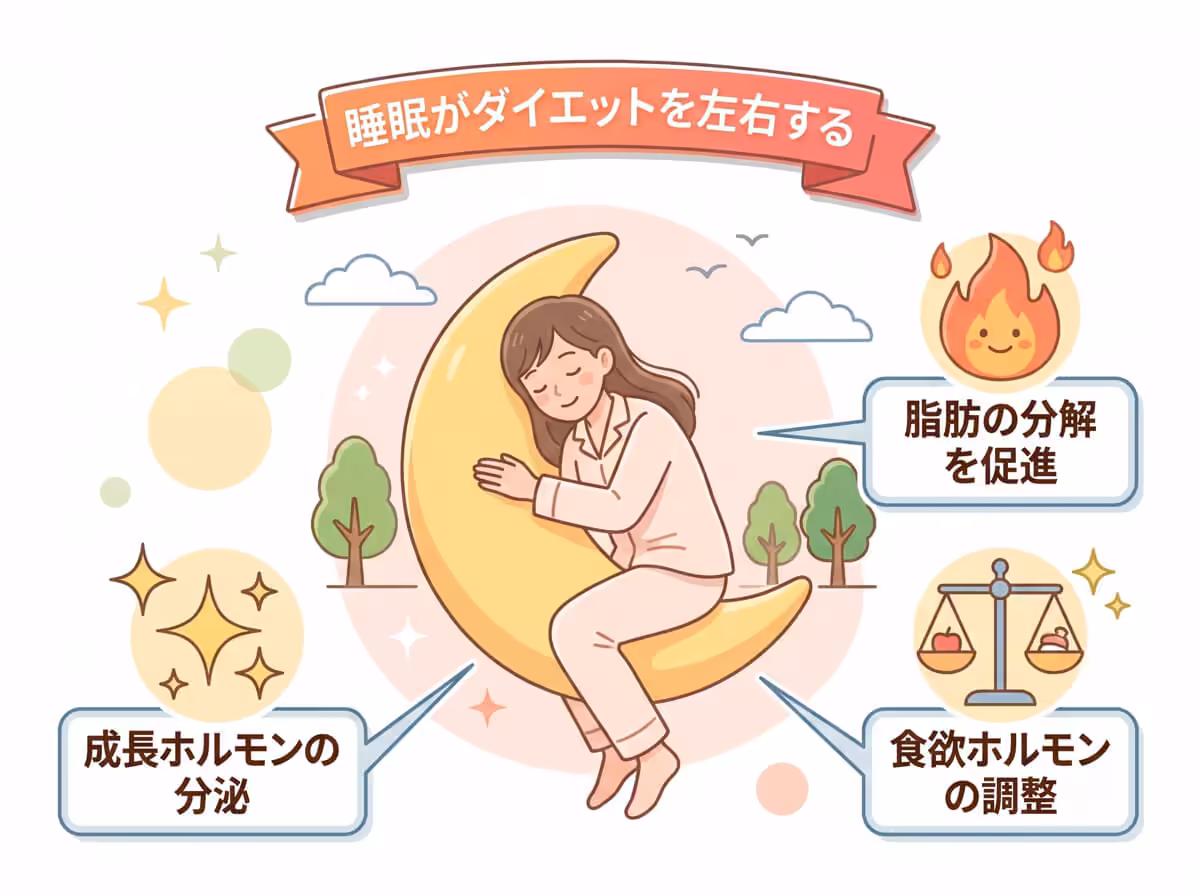 睡眠がダイエットを左右する