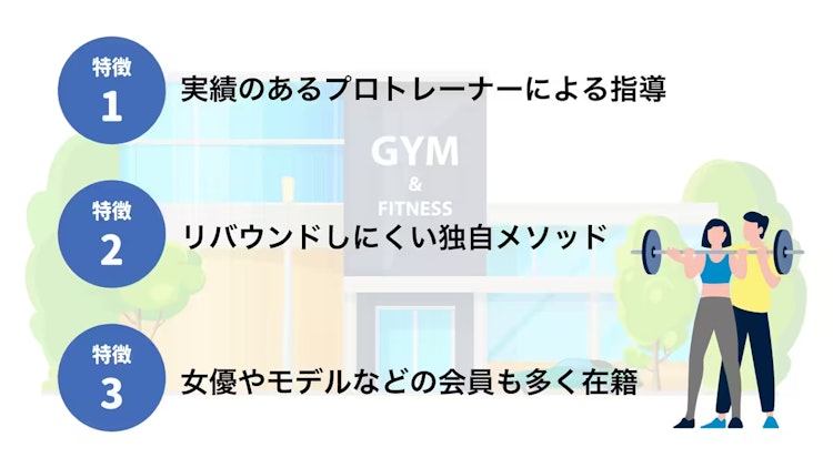 アリサンフィットの特徴