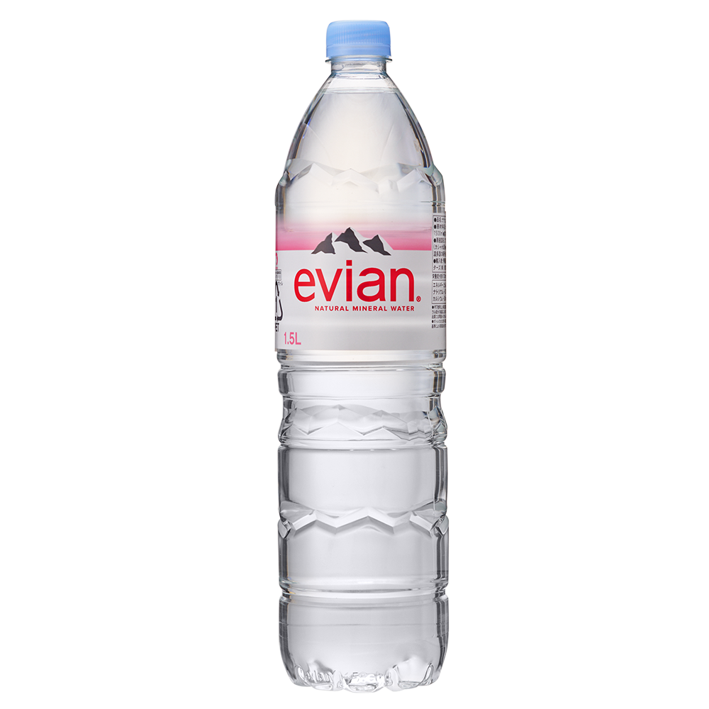 evianミネラルウォーター ペットボトル 1500ml