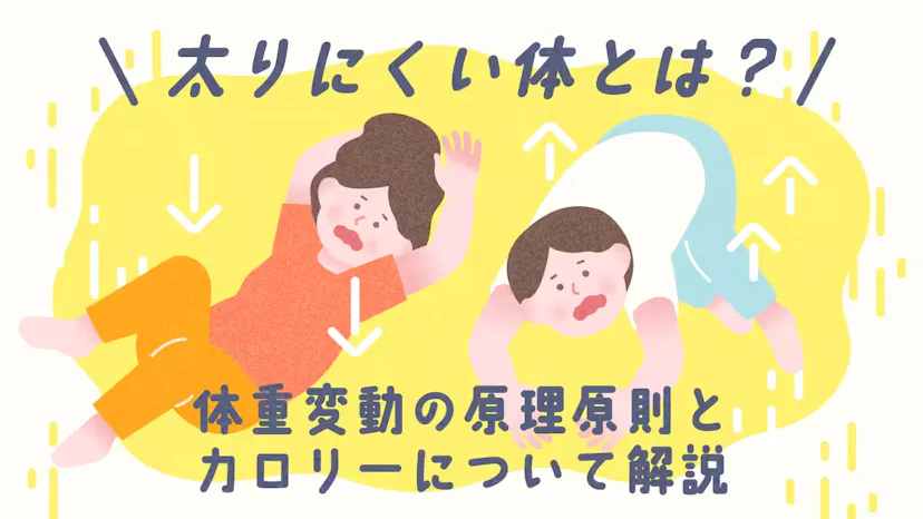 太りにくい体とは？体重変動の原理原則とカロリーについて解説のサムネイル