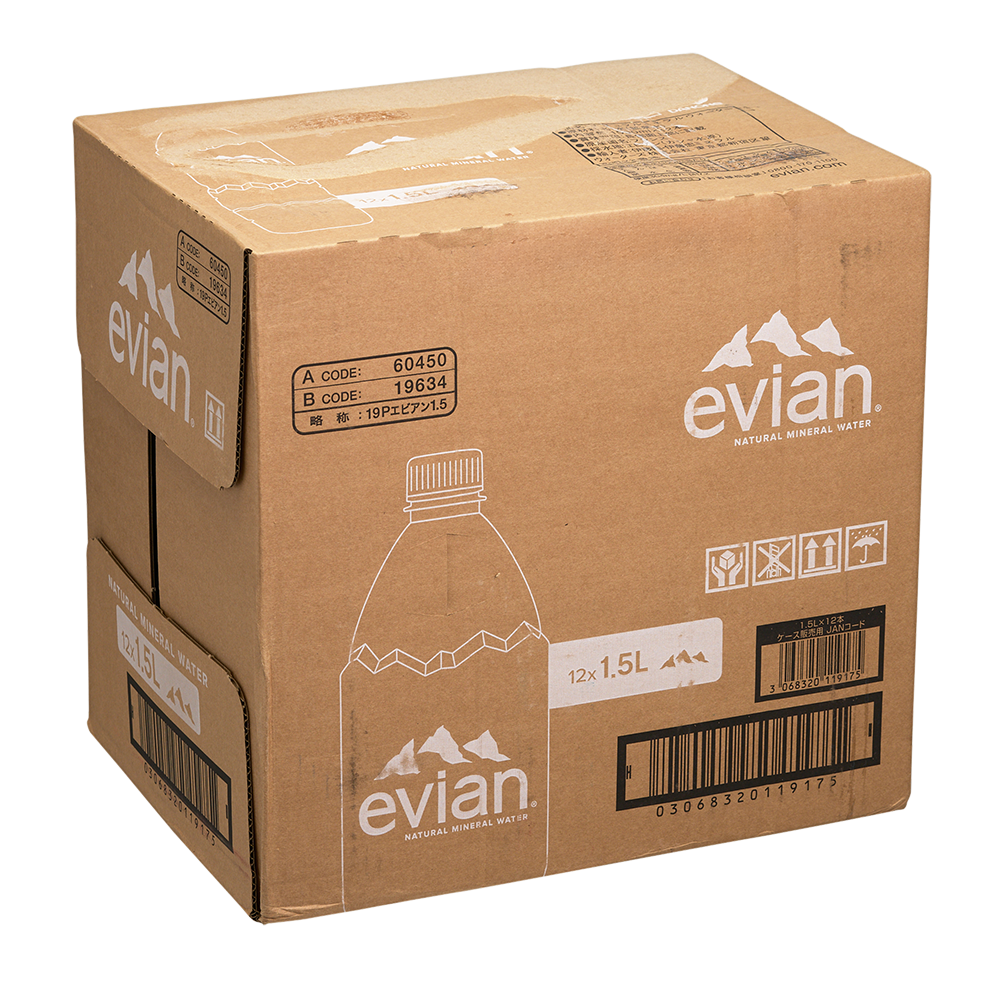 evianミネラルウォーター ペットボトル 1500ml