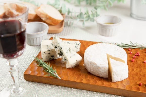 ブルーチーズとカマンベールチーズ