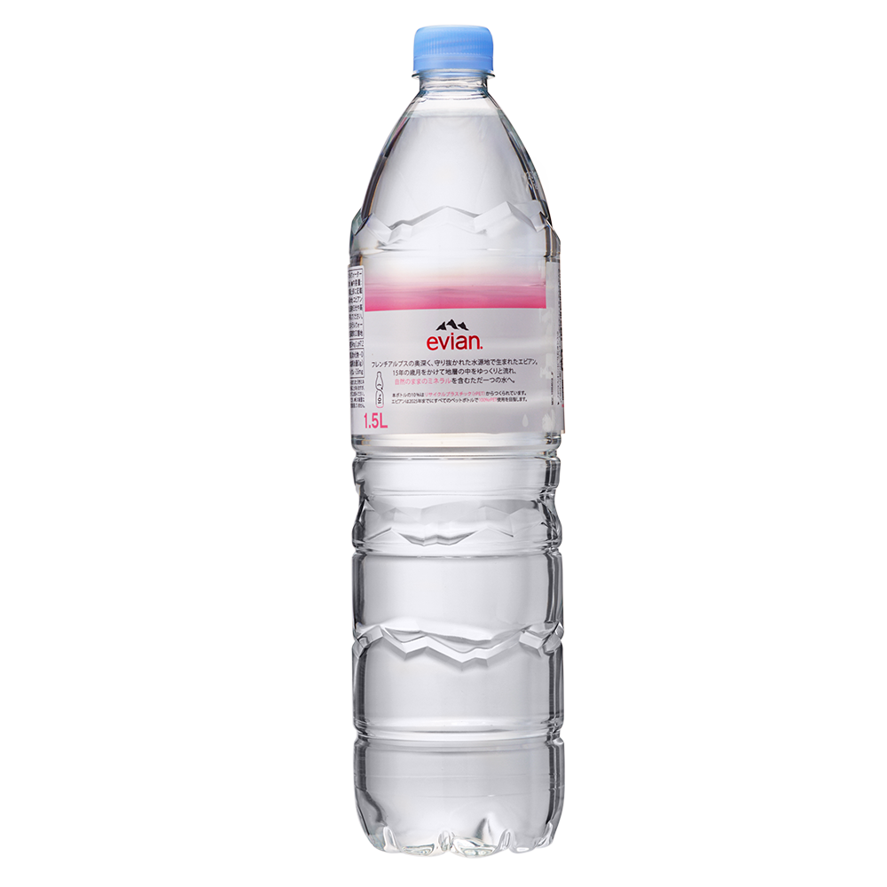 evianミネラルウォーター ペットボトル 1500ml