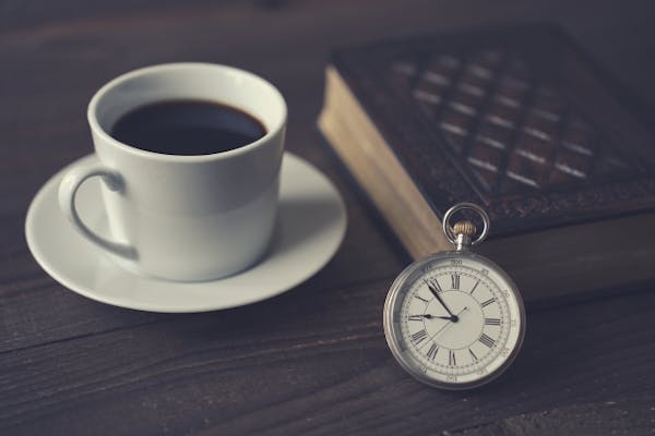 コーヒーと懐中時計