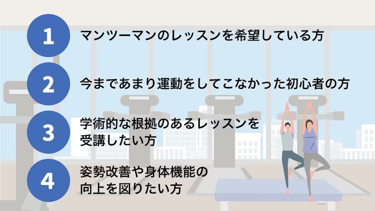 ピラティススタジオルルトが向いている方