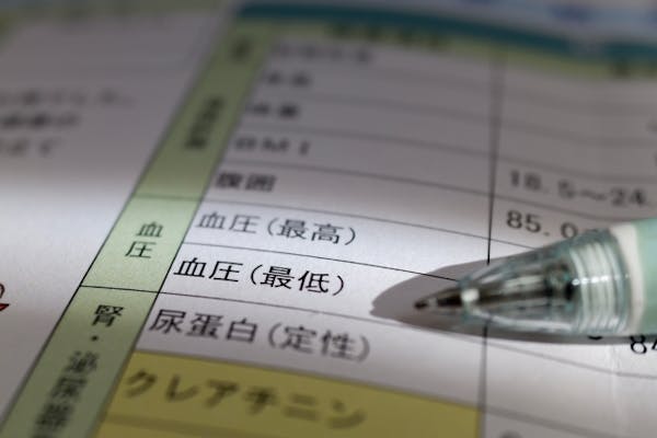 健康診断の結果