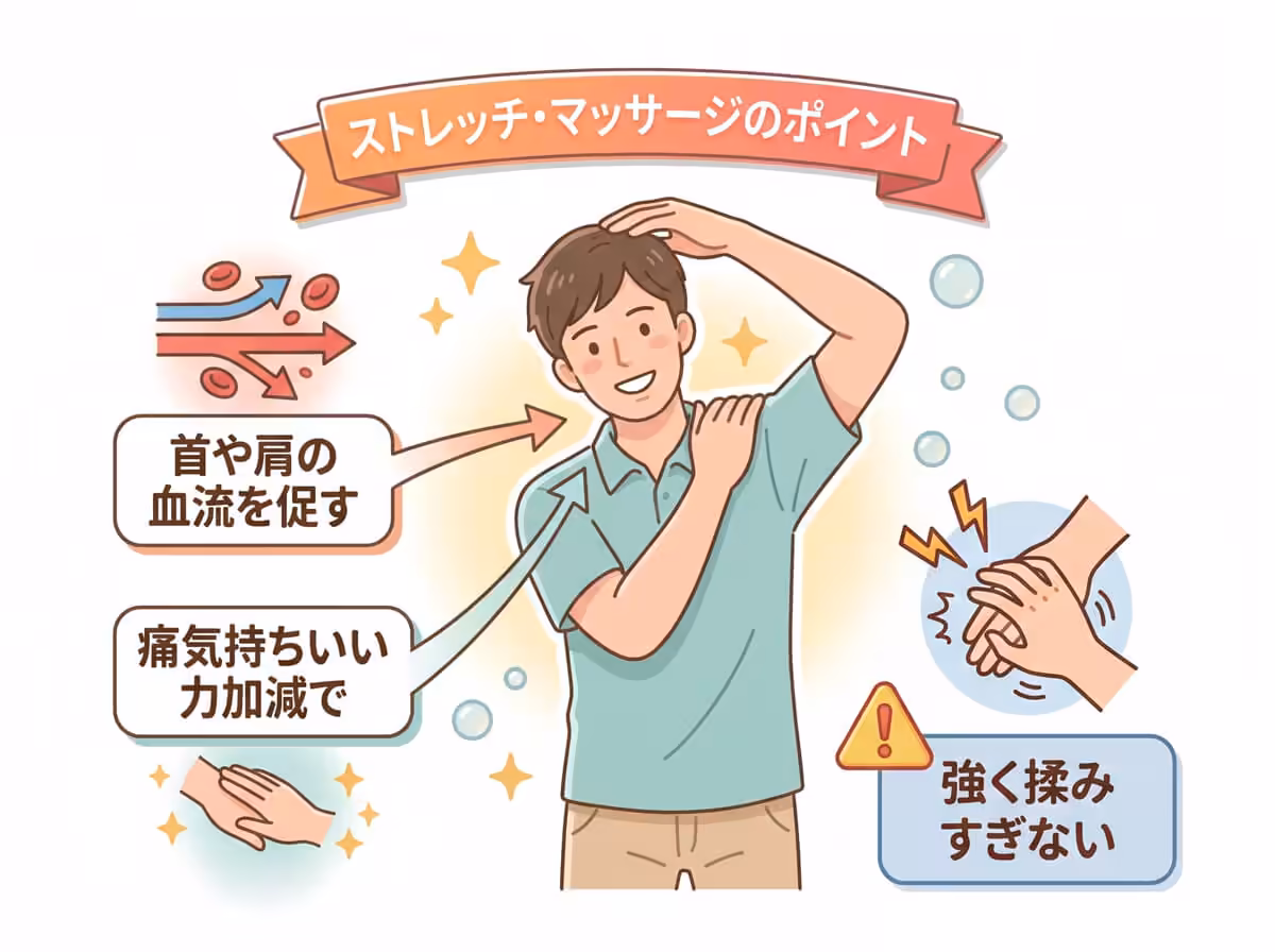 ストレッチ・マッサージのポイント