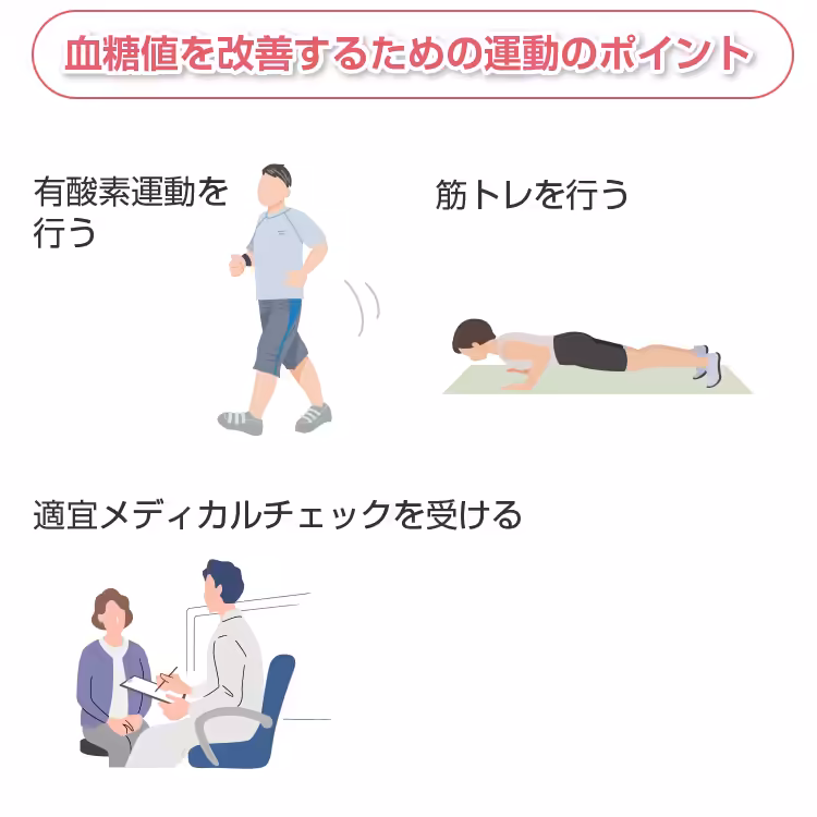 血糖値を改善するための運動のポイント