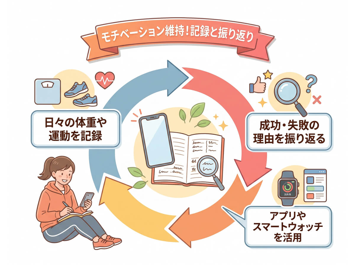 モチベーション維持！記録と振り返り