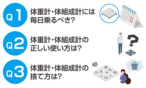 体重計・体組成計についてよくある疑問