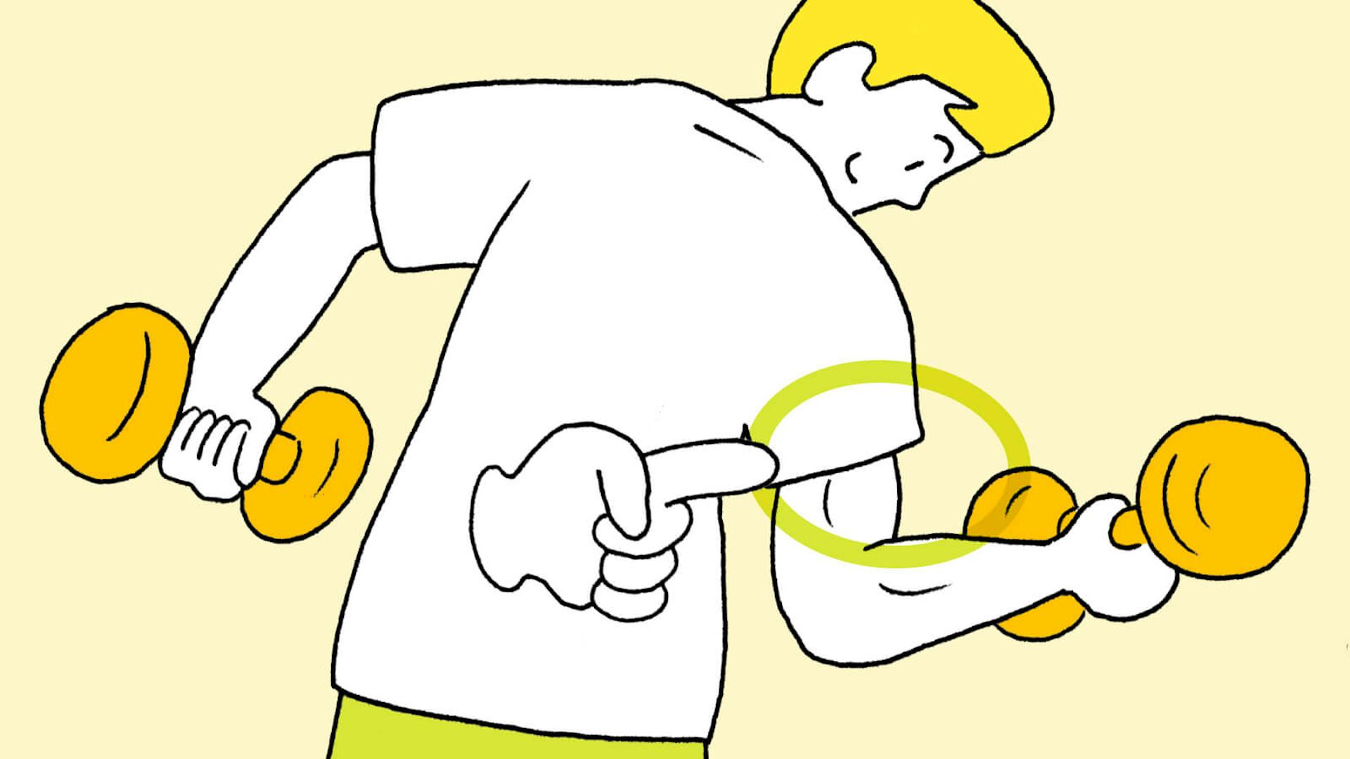 上腕二頭筋を鍛える筋トレ！自重やダンベルを使うトレーニングを紹介のサムネイル