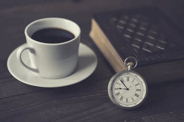 コーヒーと時計