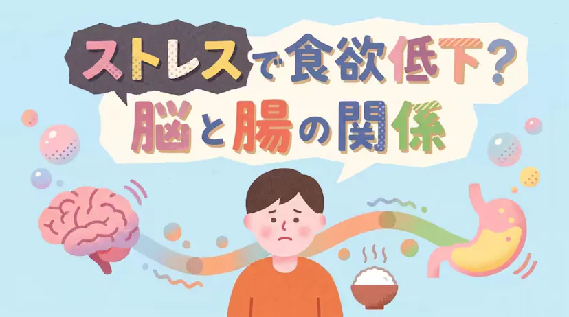 ストレスで食欲がなくなる理由とは？脳と腸の関係と改善法を解説のサムネイル